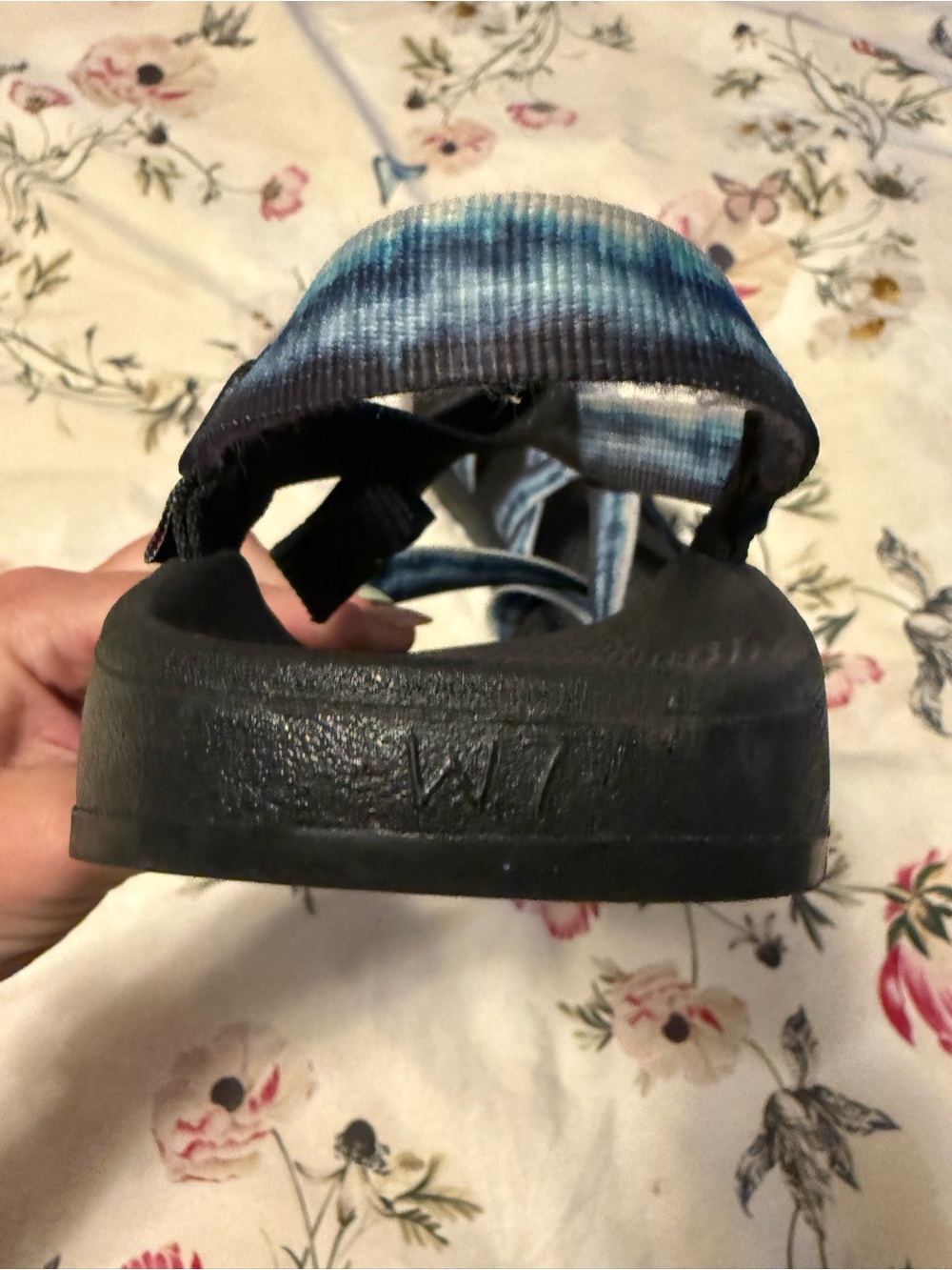 Chaco Women's Blue Tie-Dye Strappy Sandals - Picture 6 of 7